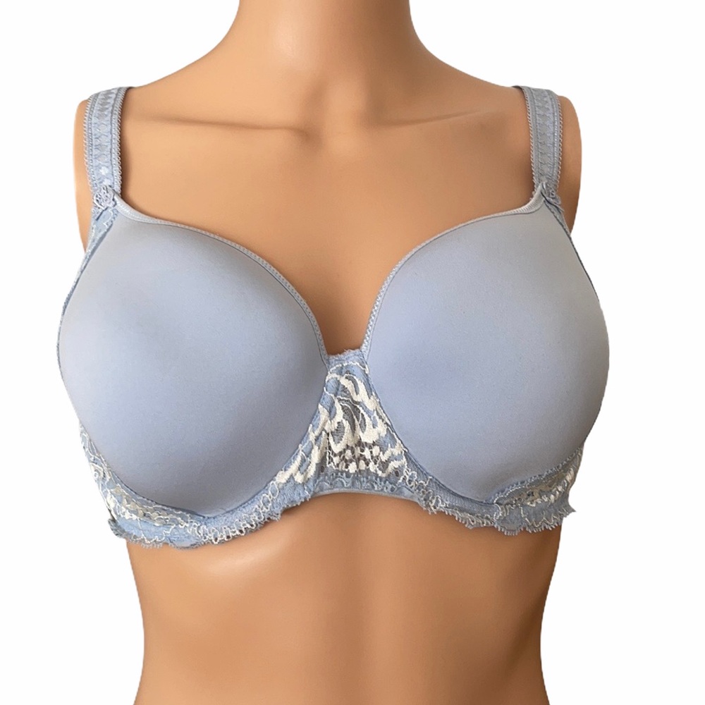 Simone Perele  soft blue bra with embroidery